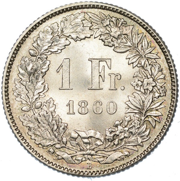 26246_1 1 Franken, 1860, unz/stgl
