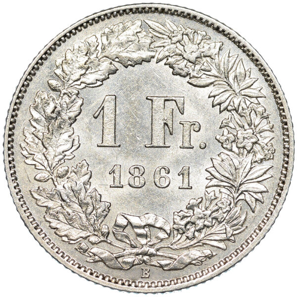 26248_1 1 Franken, 1861, unzirkuliert