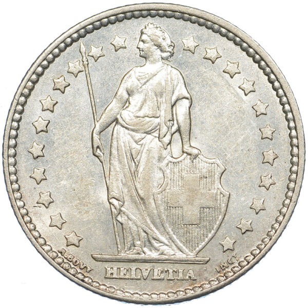 1 Franken, 1876, fast unzirkuliert