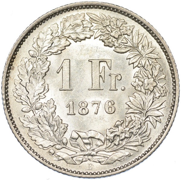 26258_1 1 Franken, 1876, unzirkuliert