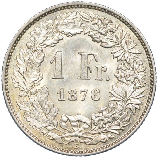 26259_1 1 Franken, 1876, unz/stgl