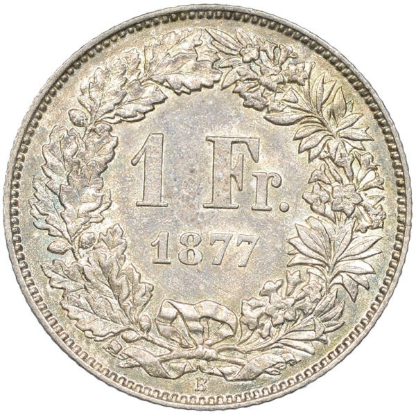 26262_1 1 Franken, 1877, fast unzirkuliert