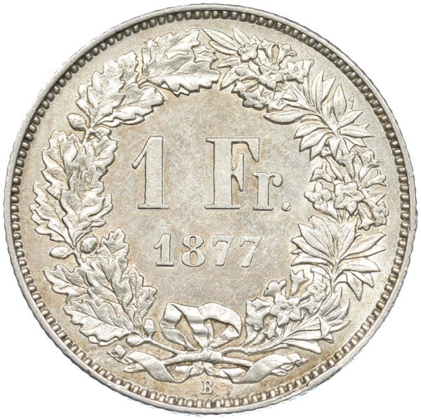 26263_1 1 Franken, 1877, unzirkuliert