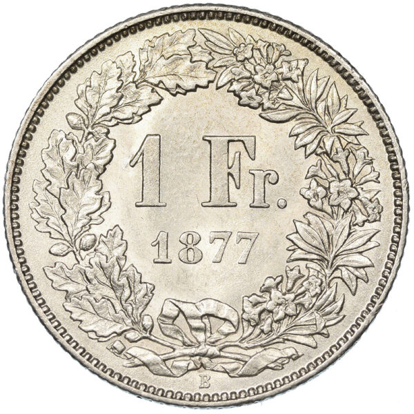26264_1 1 Franken, 1877, unz/stgl
