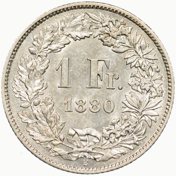 26265_1 1 Franken, 1880, vz-unz