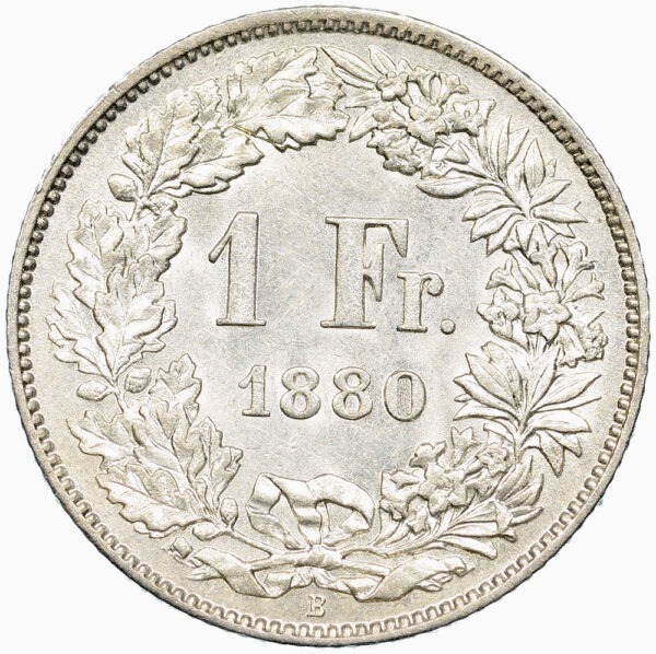 26266_1 1 Franken, 1880, fast unzirkuliert