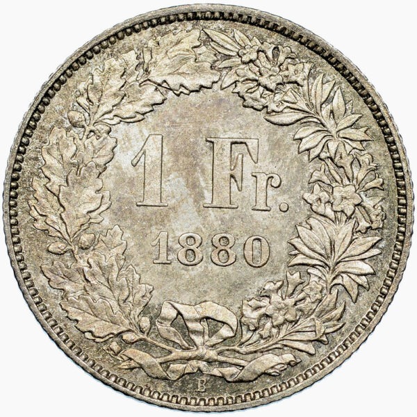 26267_1 1 Franken, 1880, unzirkuliert