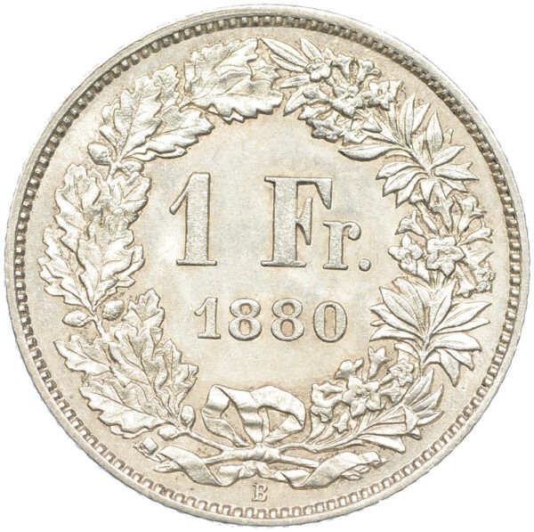 26268_1 1 Franken, 1880, unz/stgl