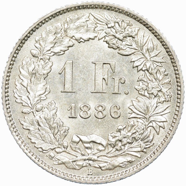 26271_1 1 Franken, 1886, unz/stgl