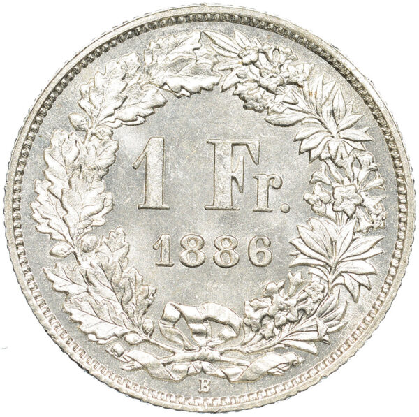 26272_1 1 Franken, 1886, Stempelglanz