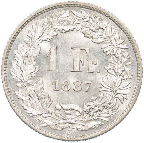 26273_1 1 Franken, 1887, unzirkuliert