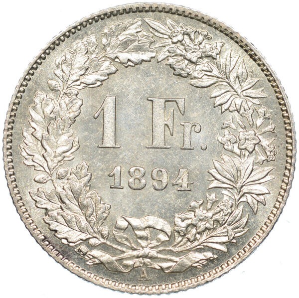 26278_1 1 Franken, 1894, unzirkuliert