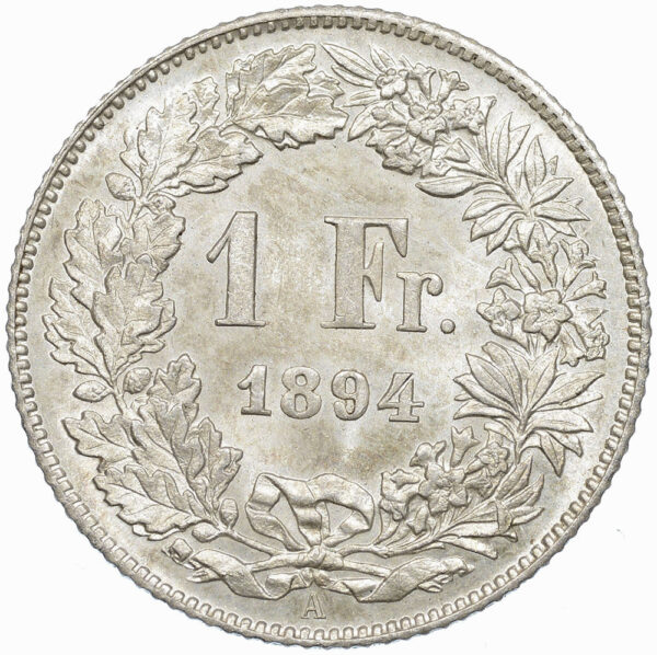 26279_1 1 Franken, 1894, unz/stgl