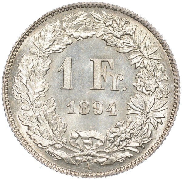 26280_1 1 Franken, 1894, Stempelglanz