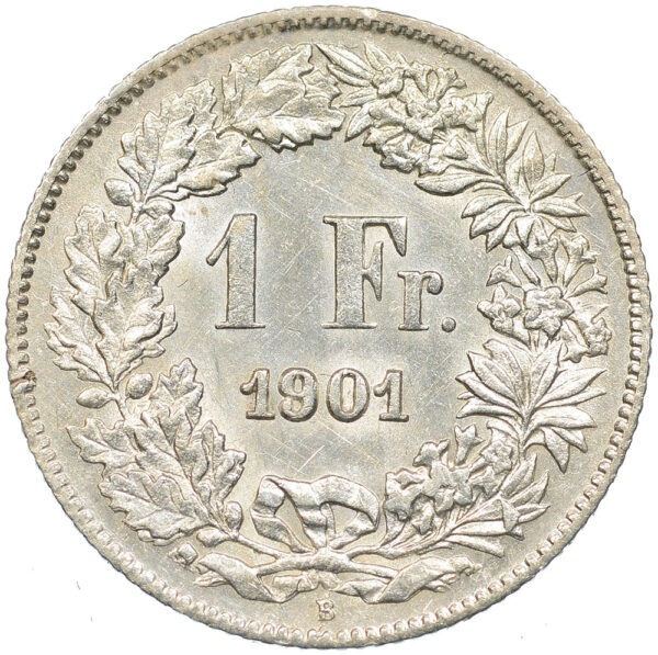 26294_1 1 Franken, 1901, fast unzirkuliert