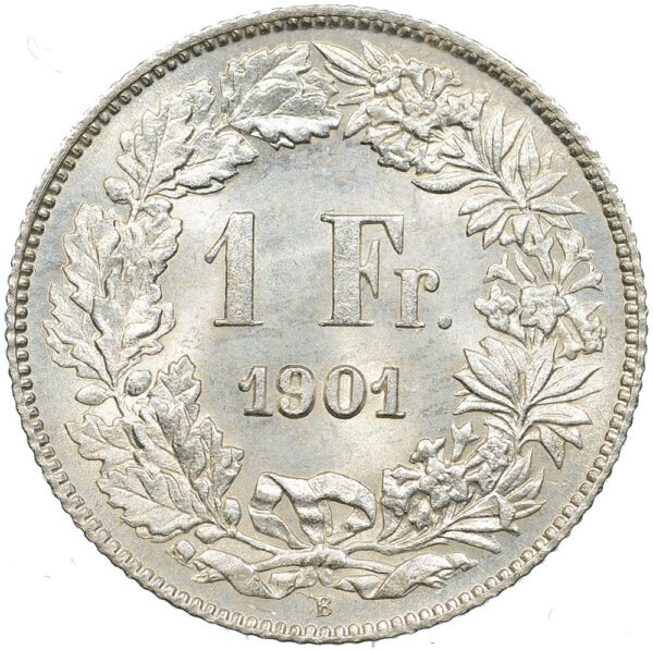 26296_1 1 Franken, 1901, unz/stgl