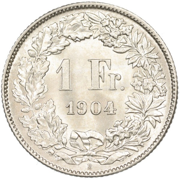 1 Franken, 1904, Stempelglanz