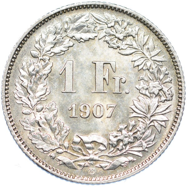 26315_1 1 Franken, 1907, unz/stgl