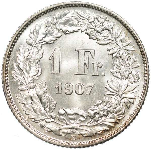 26316_1 1 Franken, 1907, Stempelglanz