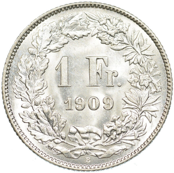 26321_1 1 Franken, 1909, Stempelglanz
