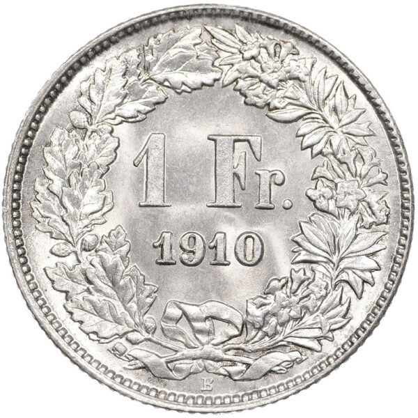 26323_1 1 Franken, 1910, Stempelglanz