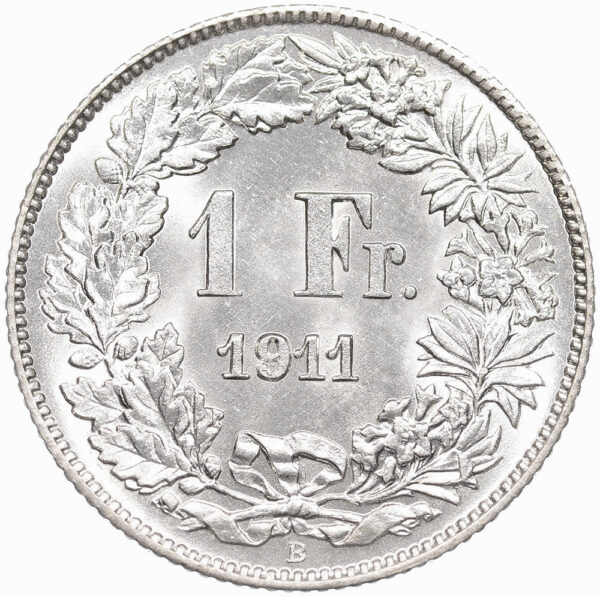 26325_1 1 Franken, 1911, unzirkuliert