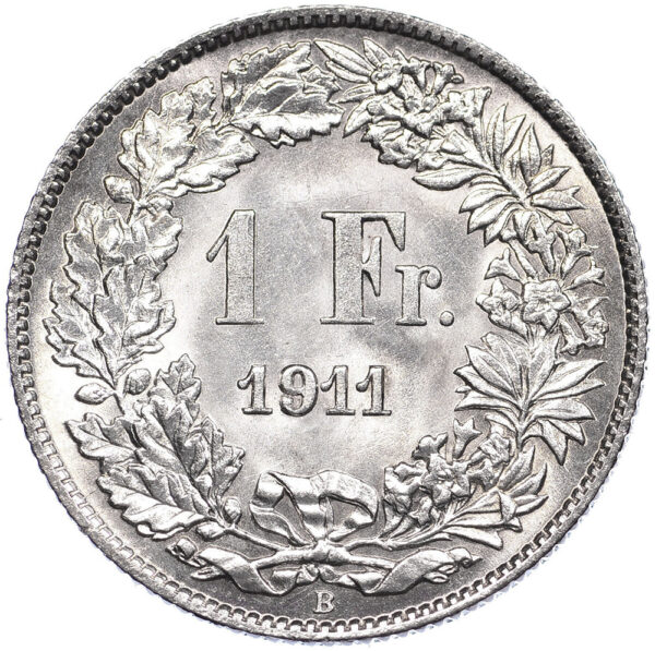 26326_1 1 Franken, 1911, Stempelglanz