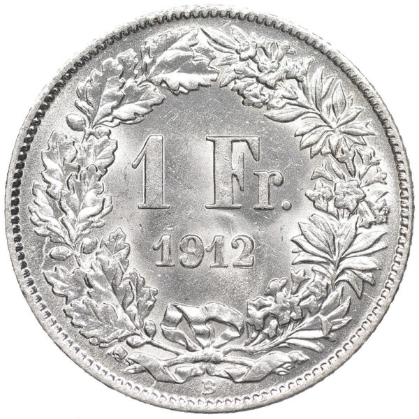 26327_1 1 Franken, 1912, fast unzirkuliert