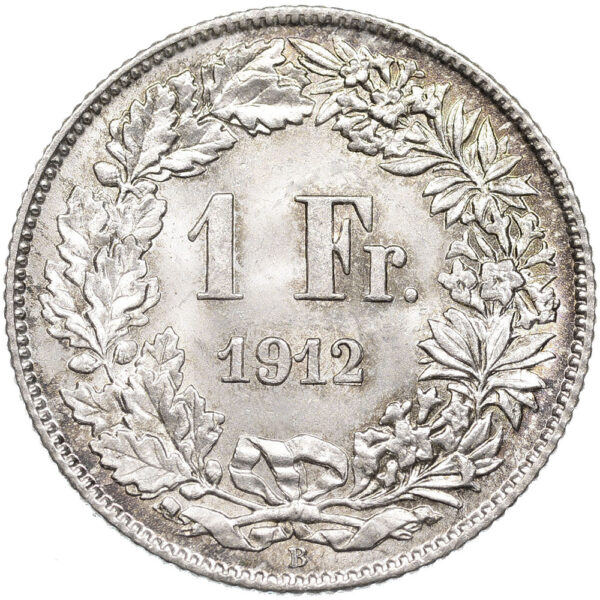 26330_1 1 Franken, 1912, Stempelglanz