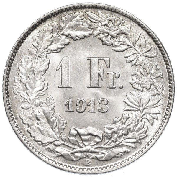 26334_1 1 Franken, 1913, Stempelglanz