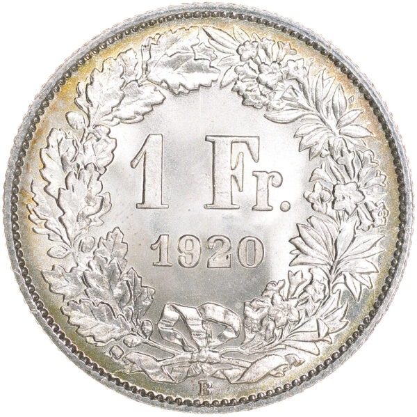 26343_1 1 Franken, 1920, Stempelglanz