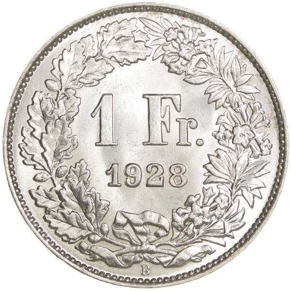26348_1 1 Franken, 1928, unz/stgl