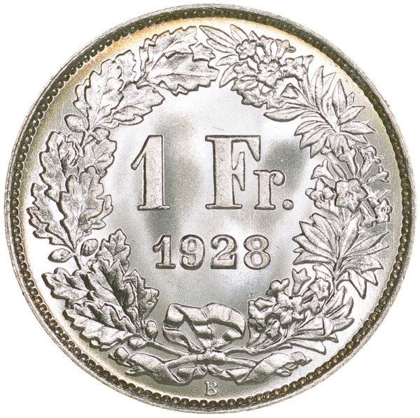 26349_1 1 Franken, 1928, Stempelglanz