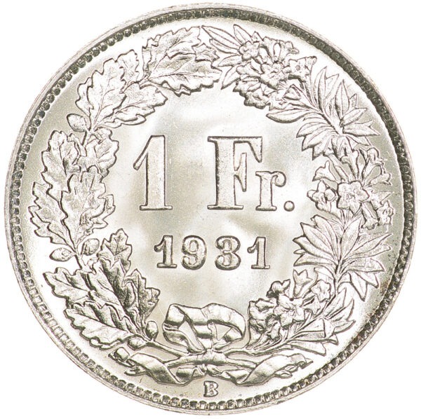 26352_1 1 Franken, 1931, Stempelglanz