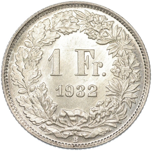 26353_1 1 Franken, 1932, unzirkuliert