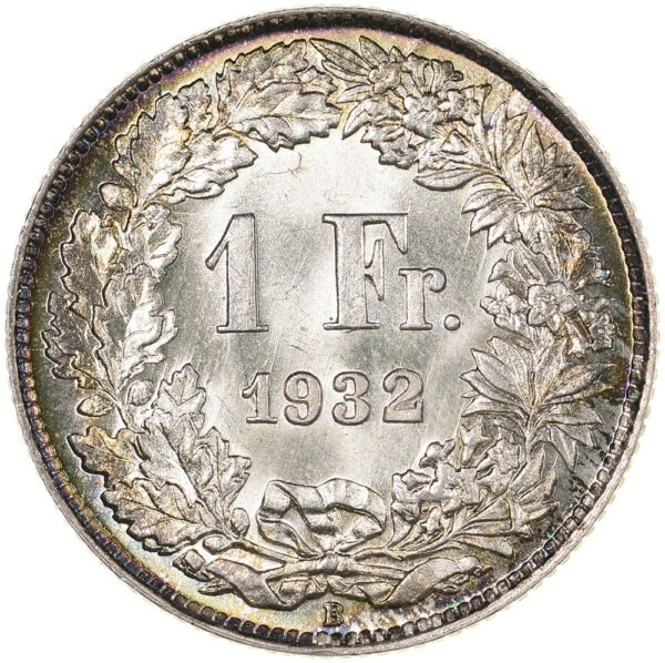 26354_1 1 Franken, 1932, unz/stgl