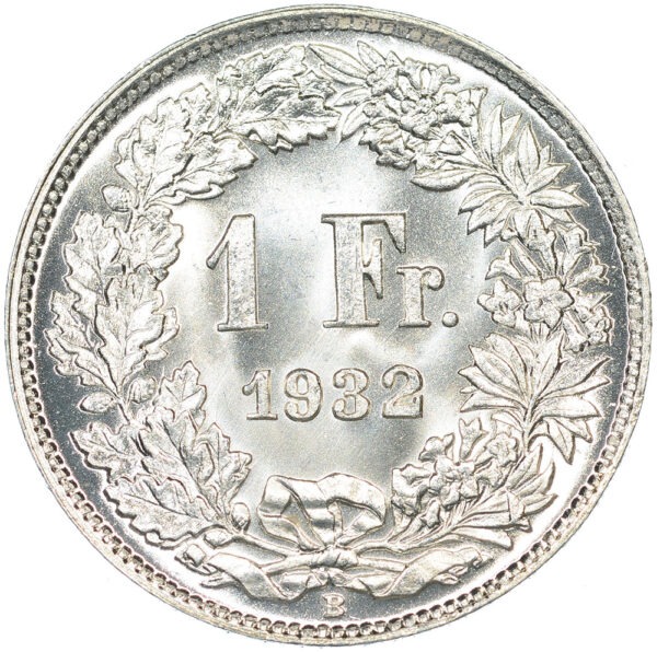 26355_1 1 Franken, 1932, Stempelglanz