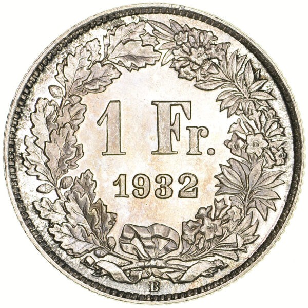 26356_1 1 Franken, 1932, Erstabschlag