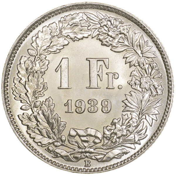 26364_1 1 Franken, 1939, Stempelglanz