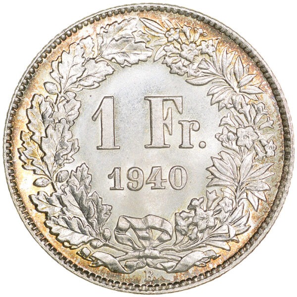 26367_1 1 Franken, 1940, Stempelglanz