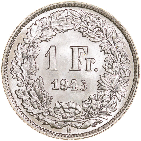 26376_1 1 Franken, 1945, Stempelglanz