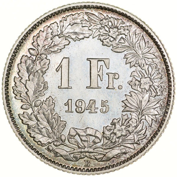 26377_1 1 Franken, 1945, Erstabschlag