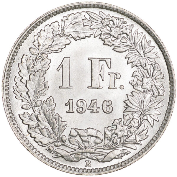 26379_1 1 Franken, 1946, Stempelglanz