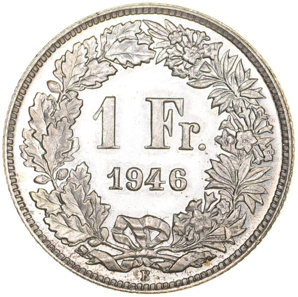 26380_1 1 Franken, 1946, Erstabschlag
