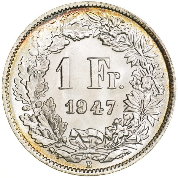 26382_1 1 Franken, 1947, Stempelglanz