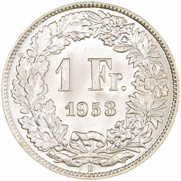 26386_1 1 Franken, 1953, unz/stgl