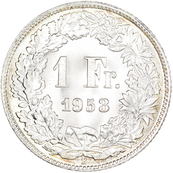 26387_1 1 Franken, 1953, Stempelglanz