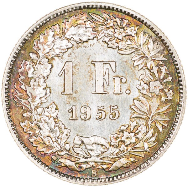 26389_1 1 Franken, 1955, unz/stgl