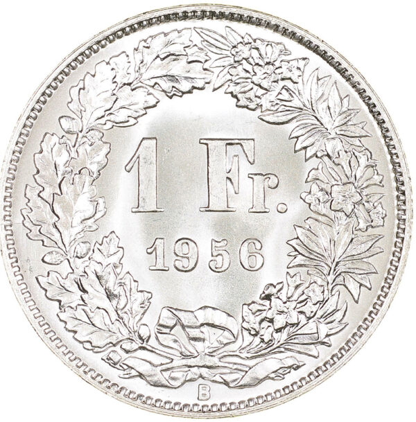 26392_1 1 Franken, 1956, Stempelglanz