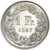 1 Franken, 1957, Erstabschlag